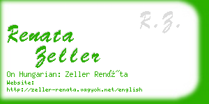 renata zeller business card